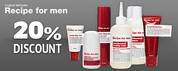 Recipe for men - 20% discount!