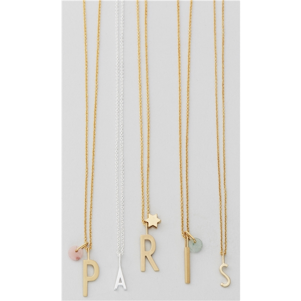 Design Letters Necklace Chain 60 cm Gold (Picture 2 of 2)