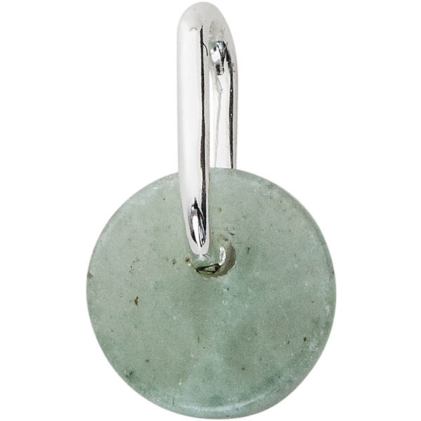 Design Letters Silver Green Aventurine Charm 6 mm (Picture 1 of 2)