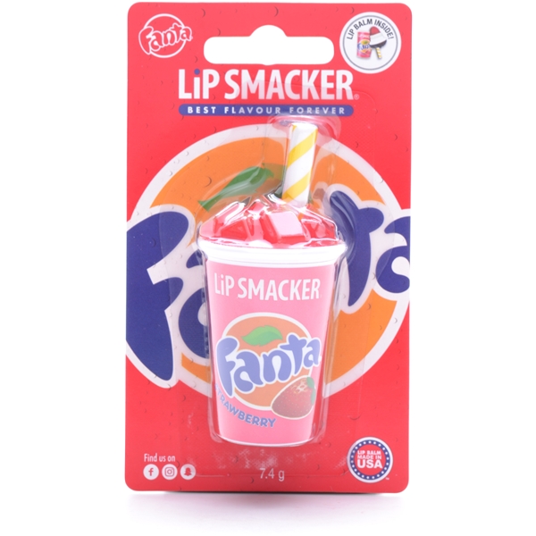 Lip Smacker Fanta Strawberry Cup Lip Balm (Picture 1 of 2)