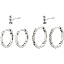 26222-6093 MARINE Hoop & Crystal Earrings 1 set