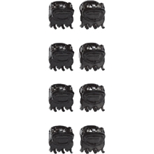 01047 Black Mini Hair Claw Set