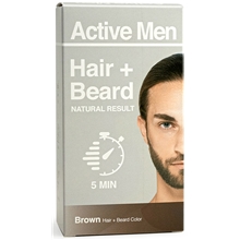 1 set - Brown - Active Men Hair + Beard Color
