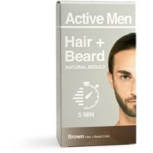 Active Men Hair + Beard Color 1 set Brown