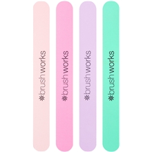 Brushworks Pastel Coloured Nail Files Set