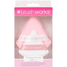 Brushworks Triangular Powder Puff Duo