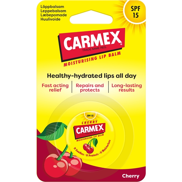 Carmex Cherry Lip Balm Jar Spf 15 (Picture 1 of 3)