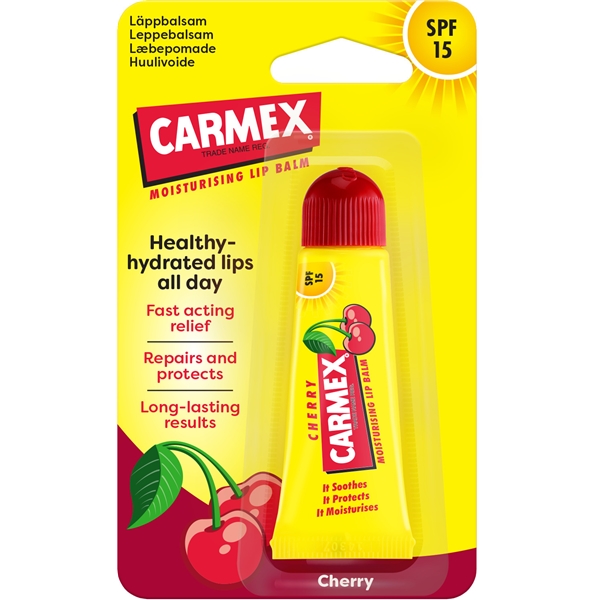 Carmex Lip Balm Cherry Tube SPF15 (Picture 1 of 3)