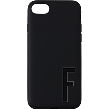 F - Design Letters Personal Cover iPhone Black A-Z