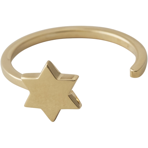 Design Letters Star Ring Gold (Picture 1 of 2)