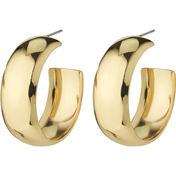 28241-2023 NAIA Mega Chunky Gold Hoops (Picture 1 of 3)