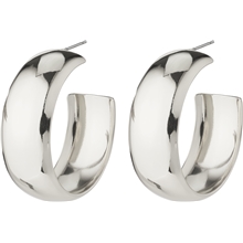 28241-6023 NAIA Mega Chunky Silver Hoops 1 set