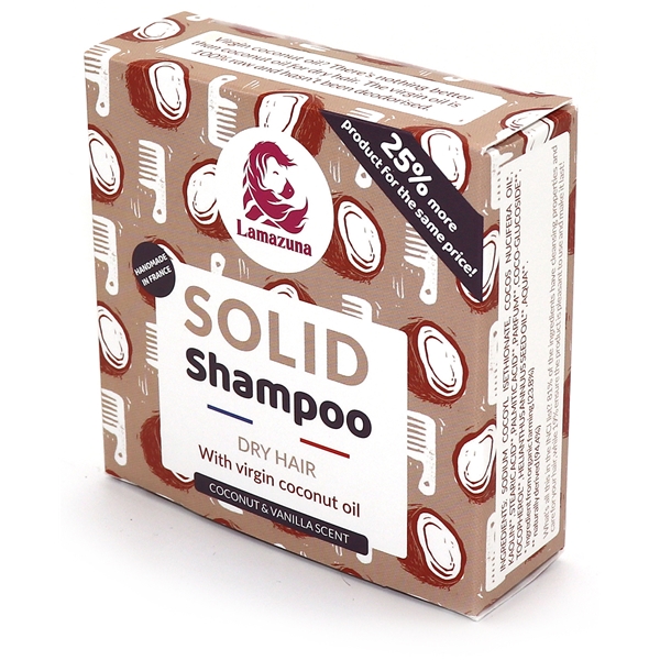 Lamazuna Solid Shampoo Dry Hair w Coconut Oil (Picture 1 of 3)