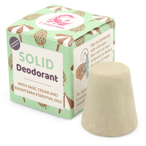 Lamazuna Solid Deodorant Sage, Cedar, Ravintsara (Picture 1 of 2)