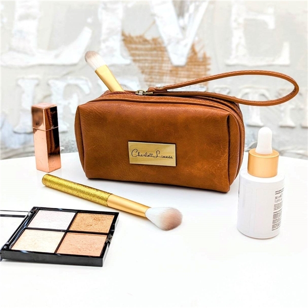 Brown Zircon Casual Makeup Bag (Picture 7 of 7)
