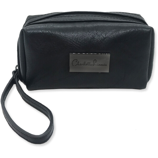 Black Zircon Casual Makeup Bag (Picture 1 of 5)