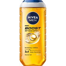 Nivea Men Boost Shower Gel - 3 in 1