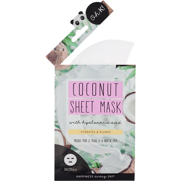 Oh K! Coconut Sheet Mask with Hylauronic Acid (Picture 2 of 3)