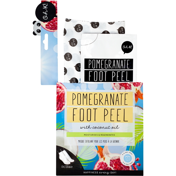 Oh K! Pomegranate Foot Peel with Coconut Oil (Picture 3 of 4)