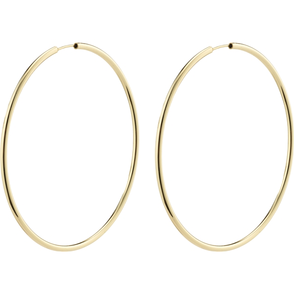 28232-2023 APRIL Gold Large Hoop Earrings (Picture 1 of 3)