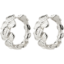 14233-6023 ECHO Hoop Silver Earrings