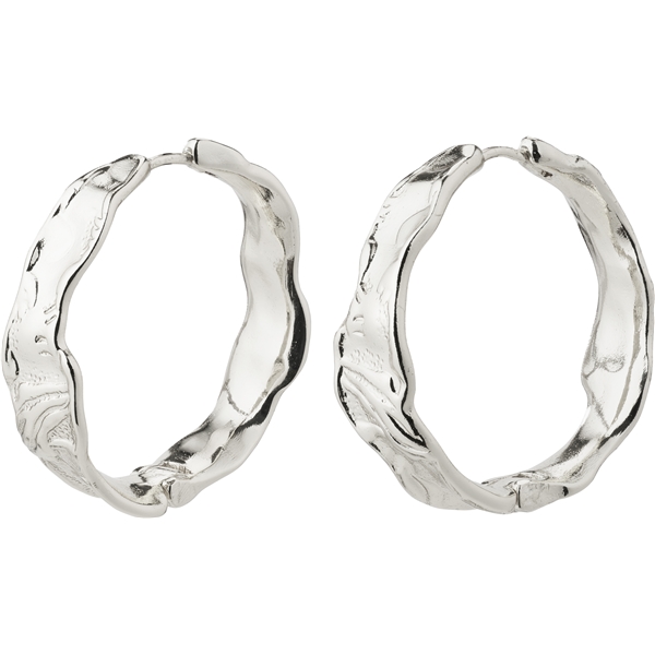28233-6003 JULITA Hoop Silver Earrings (Picture 1 of 3)