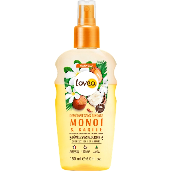 Lovea Monoï & Shea No Rinse Hair Detangler Spray